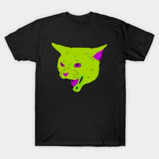 Vaporwave Cat - Poison T-Shirt